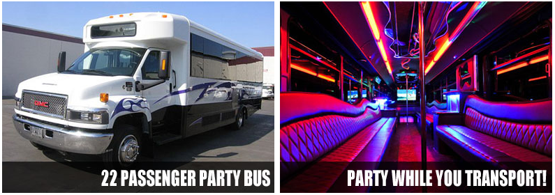 Airport Transportation party bus rentals Indianapolis