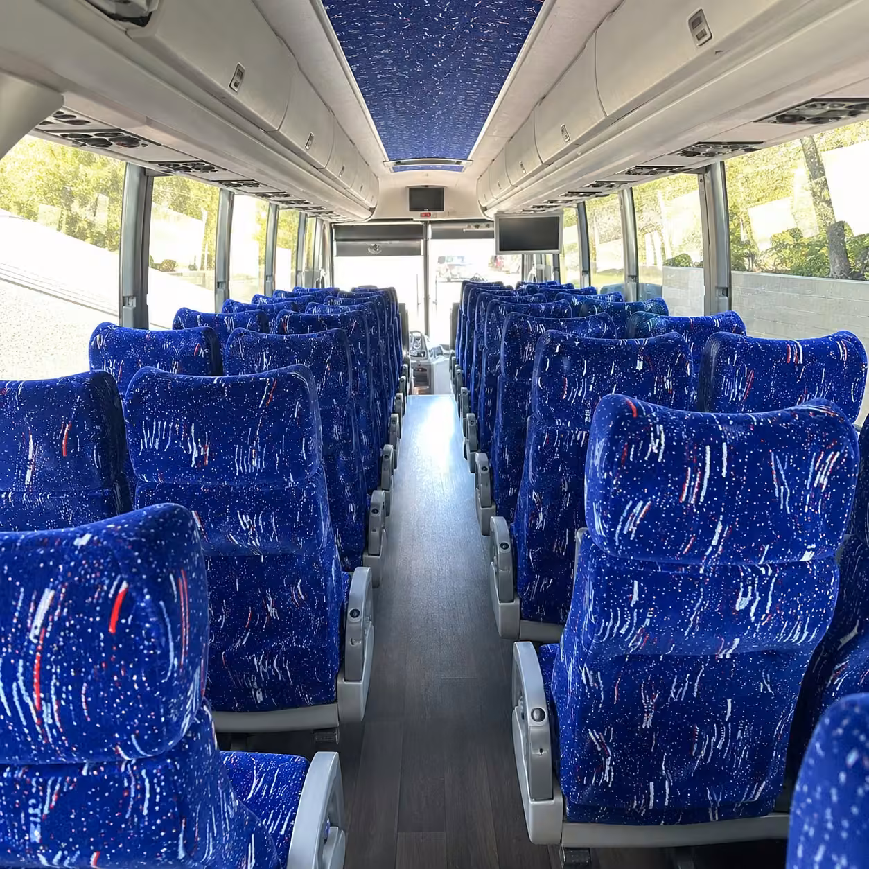 indianapolis charter bus interior
